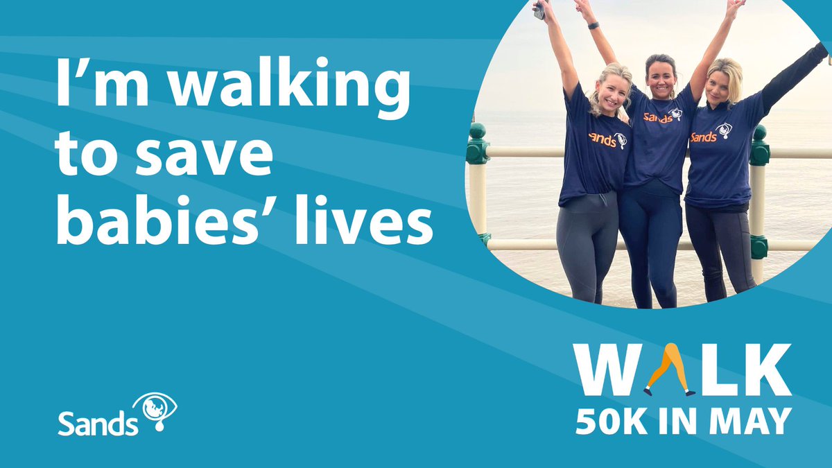 Are you looking for a new walking challenge? Getting outside and moving your body is good for your wellbeing and mood 🚶‍♂️

Give yourself a goal and join our community of walkers this May 💙🧡

Sign up ➡️ sands.org.uk/walk-50k

#BabyLoss #PregnancyLoss