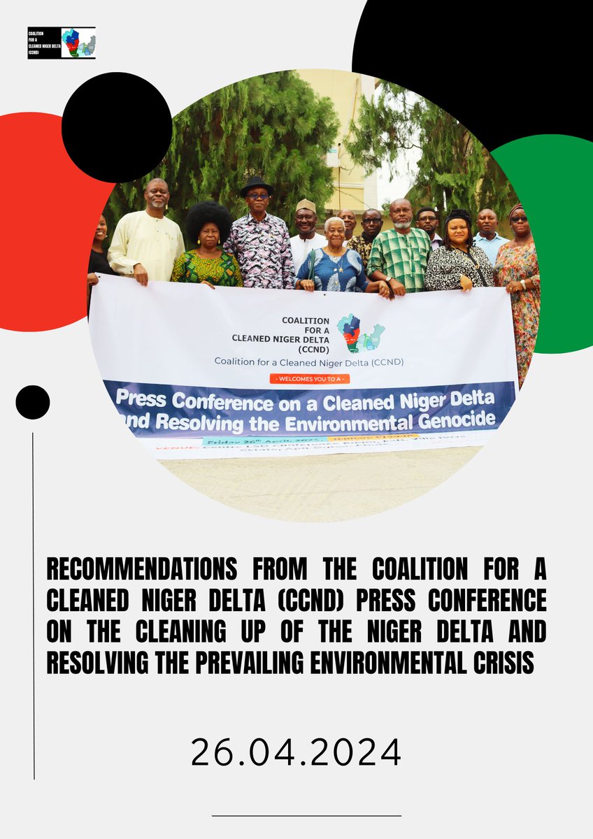 centrelsd's tweet photo. 1/6
Halting the ecological genocide in the Niger Delta and other areas ravaged by the scars of extractivism is a task that cannot be postponed.
#CCND
#CleanNigerDelta
#CoalitionForaCleanedNigerDelta https://t.co/KlWiZzxZ56