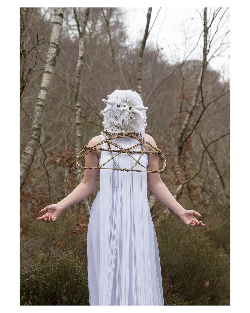 There's only a few more photographs that I'll be posting from the <a href="/NaturePonty/">NATURponty</a> #BiodiversityCarnival project. 

Here's Lucie Rose / Loops again wearing a crocheted mask co-produced by young emerging artist Lucie Loops and Catrin Doyle.