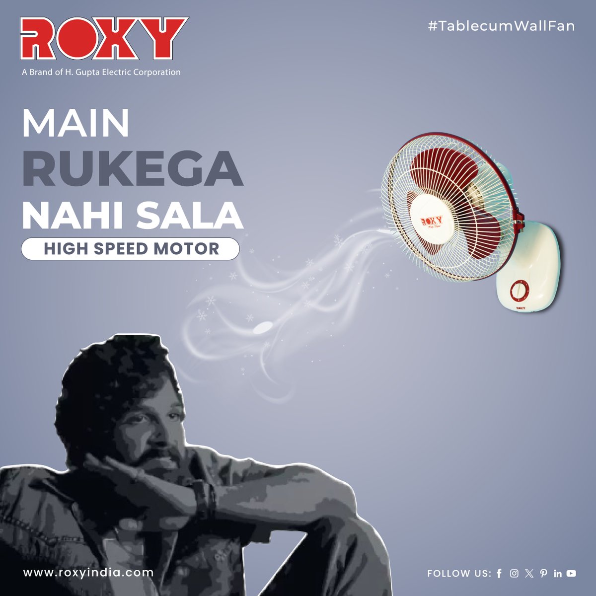 Don't let the summer heat get to you! 🌀 Stay cool with the Roxy Tablecum Wall Fan, featuring a high-speed motor for continuous airflow. Beat the heat and stay comfortable all day. 💨 . . . . For more visit:- roxyindia.com . . . . #BeatTheHeat #StayCool