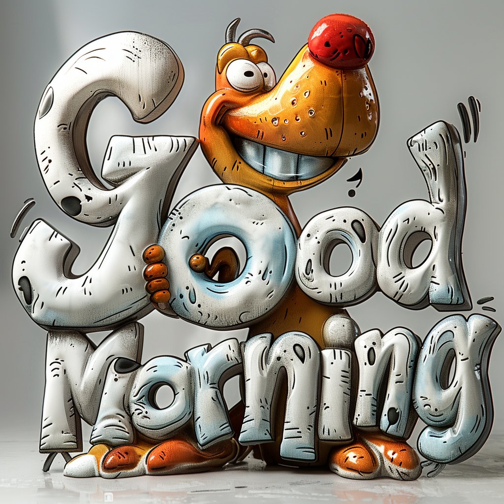Rise and shine! 🌟😄 Start your day with a smile as bright as this  cheery 'Good Morning' greeting! #MorningMotivation #SunnySideUp  #CheerfulChars #TypographyFun #GoodVibesOnly #MorningGreetings  #CreativeArt #SmileStarters #DayBreakDelight #SunriseSmiles