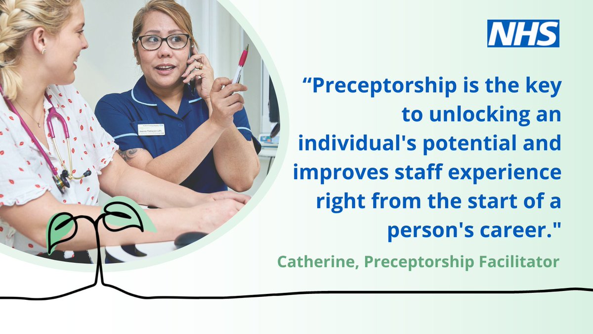 The National Preceptorship Framework for Nursing sets national standards for preceptorship and helps to establish a framework for good practice across the NHS to support and guide newly registered nurses and nursing associates. Take a look, #teamCNO. 👉 england.nhs.uk/long-read/nati…