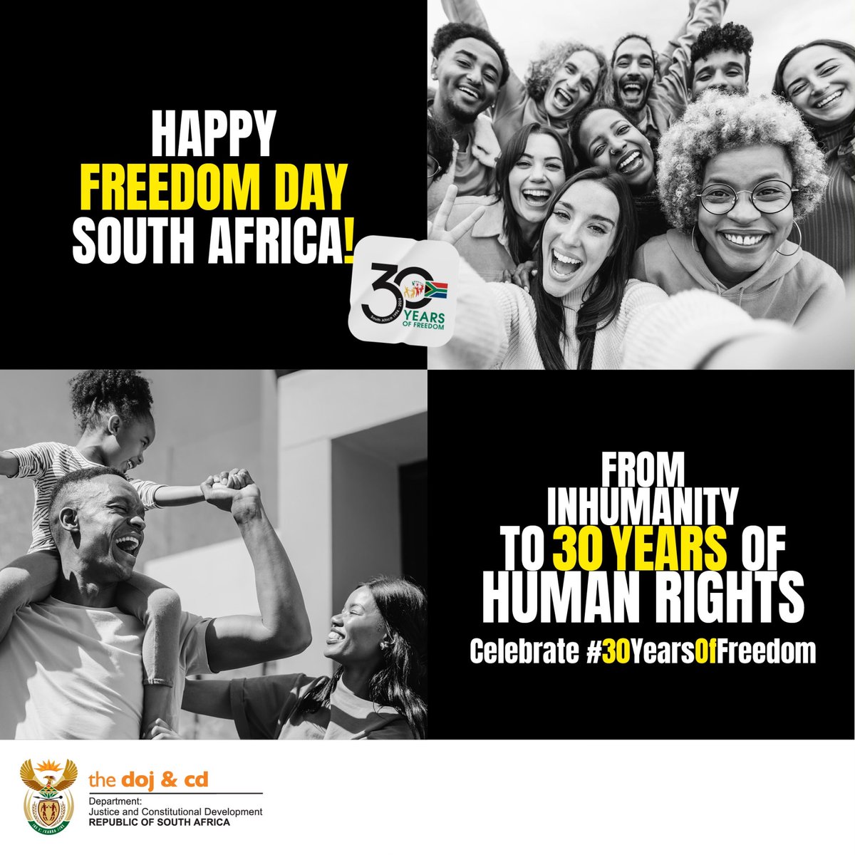 “For to be free is not merely to cast off one's chains, but to live in a way that respects and enhances the freedom of others.” - Nelson Mandela #Celebrate30YearsOfFreedom #FreedomDay ✊🏽