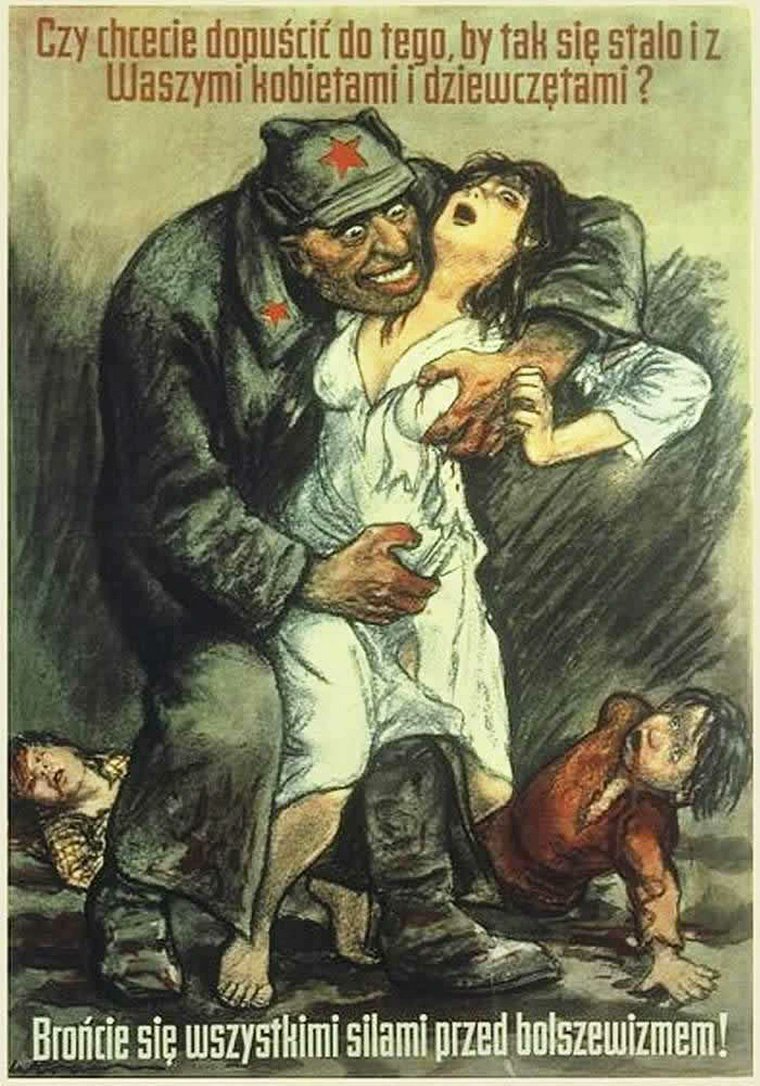 🇵🇱ポーランド＝ソビエト戦争時のポーランドの反ソビエト(ボリシェビズム)ポスター (1921)