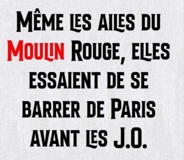 C'est un signe 🤣 #moulinrouge vs #JOParis2024