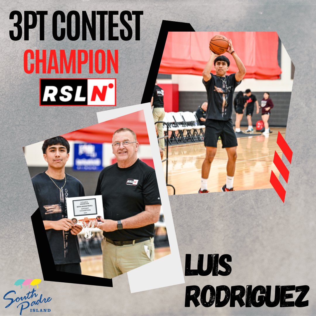 Congratulations to Luis Rodriguez of Harlingen for winning the RSLN 3pt contest. #RSLBasketball🏀 #RSLNBasketballShowcase2024 “Brought to you in part by T-Mobile. Now serving Raymondville, Port Isabel and Rio Grande City.”