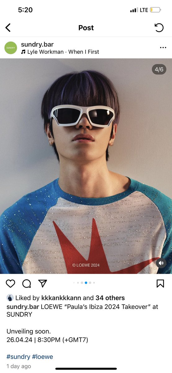 ทุกคนนน LOEWE มาจัด Puala’s Iibiza 2024 exhibition ที่ไทย คอลเลคชั่นที่แทยงถ่ายแคมเปญด้วย 🥹 ข้างในสวยมาก มีแทยงขึ้นดิสเพลย์ในร้านด้วยย ไปแวะชมกันได้น้า จัดที่ sundry bar แถวสีลมค่า ใครคิดถึงแทยงไปดูกันเยอะๆน้า งานเข้าฟรี จัดถึงวันที่ 10 พคค่า ♡︎
#LOEWETAEYONG