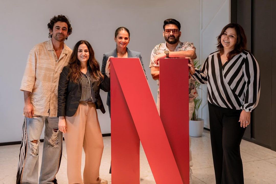 Another enormous hit for @netflix_in comes with @thegreatindiankapilshow. @belabajaria and @monika_shergill, seen here along with #KapilSharma and team celebrating the success. Is the second season in the offing? #TheGreatIndianKapilShow #TheGreatIndianKapilShowOnNetflix