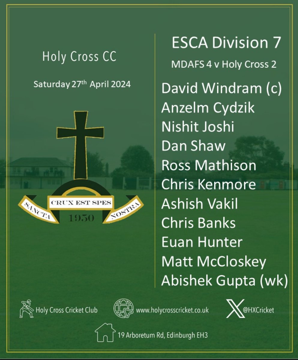 Holy Cross Cricket tweet media