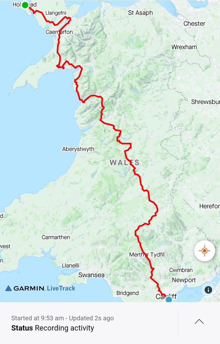 The unit Coxn has completed his Holyhead to @HMSCambria cycle, 237.6 miles in 23 hours 07 minutes and 26 seconds. 💪🏼 effort.