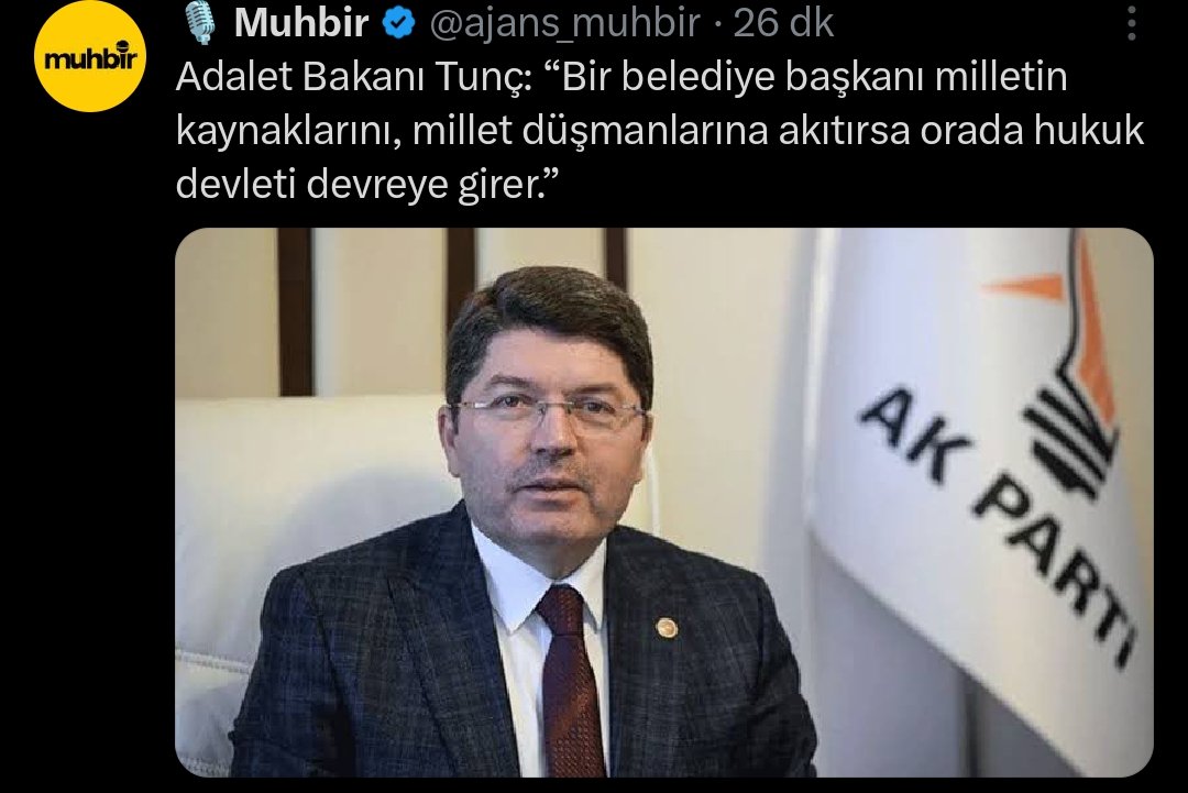 Bakan doğru demiş. AKP'den CHP'ye geçen belediyelerdeki milletin parasını çarçur edip şatafat yapanlar için ney devreye girecek acaba? İlahi adaleti beklicez sanırım. 'Cem Yılmaz' #İbrahimÇelikkol #KübraParSözündeDur