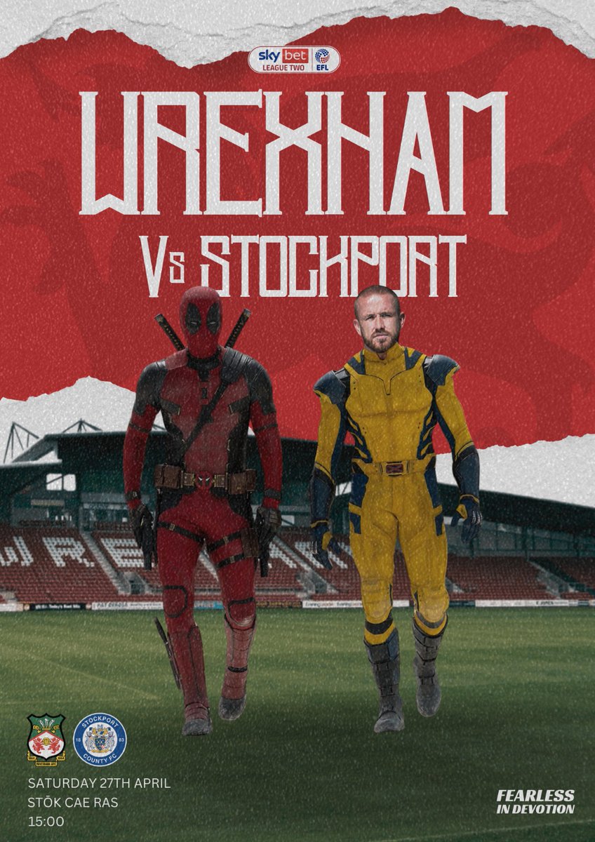 Last one of a remarkable season. Roar these lads on against a very worthy opponent. The last Racecourse Roar until August. Let's make it a good one and give some of these players a fitting farewell after serving @WxmAFC with distinction 👏