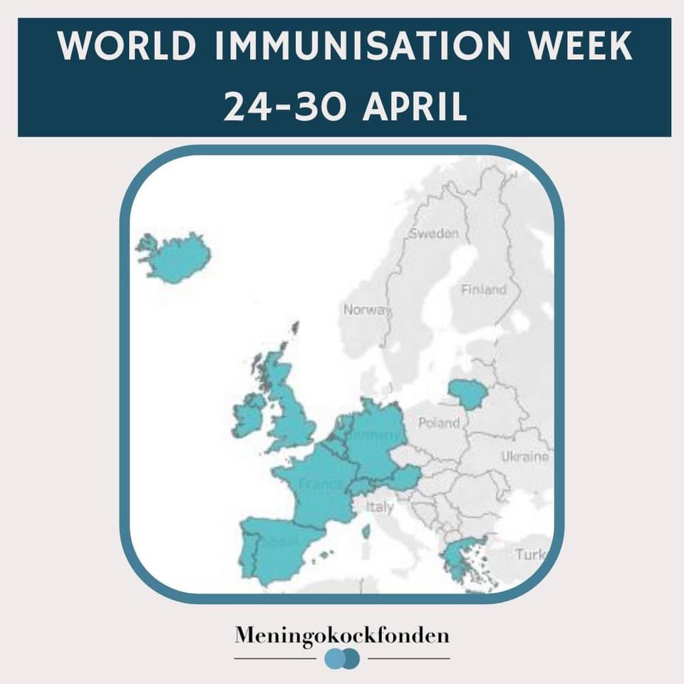 Den här veckan är det World Immunisation Week! 

Det bästa sättet att förebygga meningit, meningokocker och pneumokocker är #vaccination. Boka din tid för vaccination i dag! 

#PreventThePreventable #DefeatMeningitis #WorldImmunisationWeek #meningokockfonden #beatmeningitis