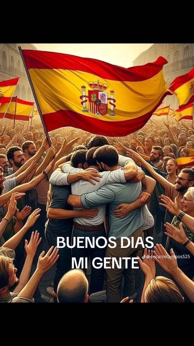 ¡¡¡Buenos días ESPAÑA!!! 🇪🇸💚🇪🇸
¡¡Que tengan un excelente Sábado compatriotas!! 🇪🇸🇮🇱
 🇪🇸VIVA ESPAÑA🇪🇸
ARRIBA ESPAÑA!!!
🇪🇸⚔️🇪🇸⚔️🇪🇸⚔️🇪🇸⚔️
#EspañaPrimero 
#SoloQuedaVox 
#ConVoxOConNadie
#NoQLaAmnistia 
#NoALaAgenda2030
 💚💚💚💚💚💚💚💚
#SanchezVeteYa 
#SanchezEspañaNoTeQuiere