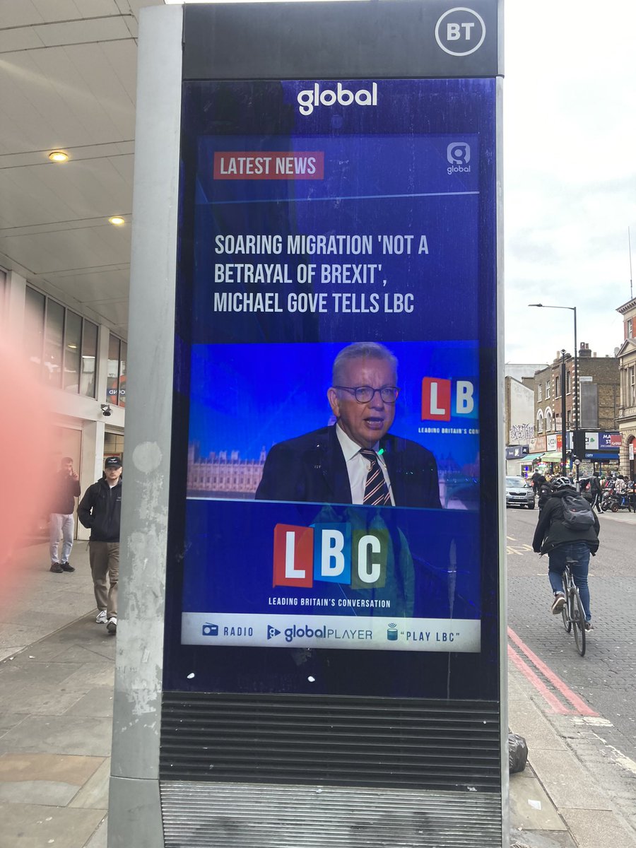 Hey @global your rolling news thingy outside Dalston Kingsland station has been stuck on the same two news stories for about 6 months … or maybe the news has just been the same for about 6 months…?