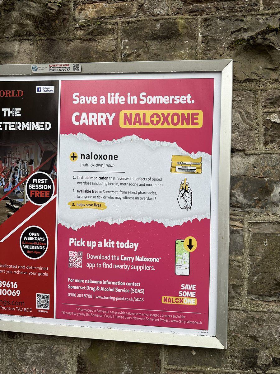 Spotted at Taunton station! Have you seen one near you?

#savesomeone #naloxone #carrynaloxone #somerset