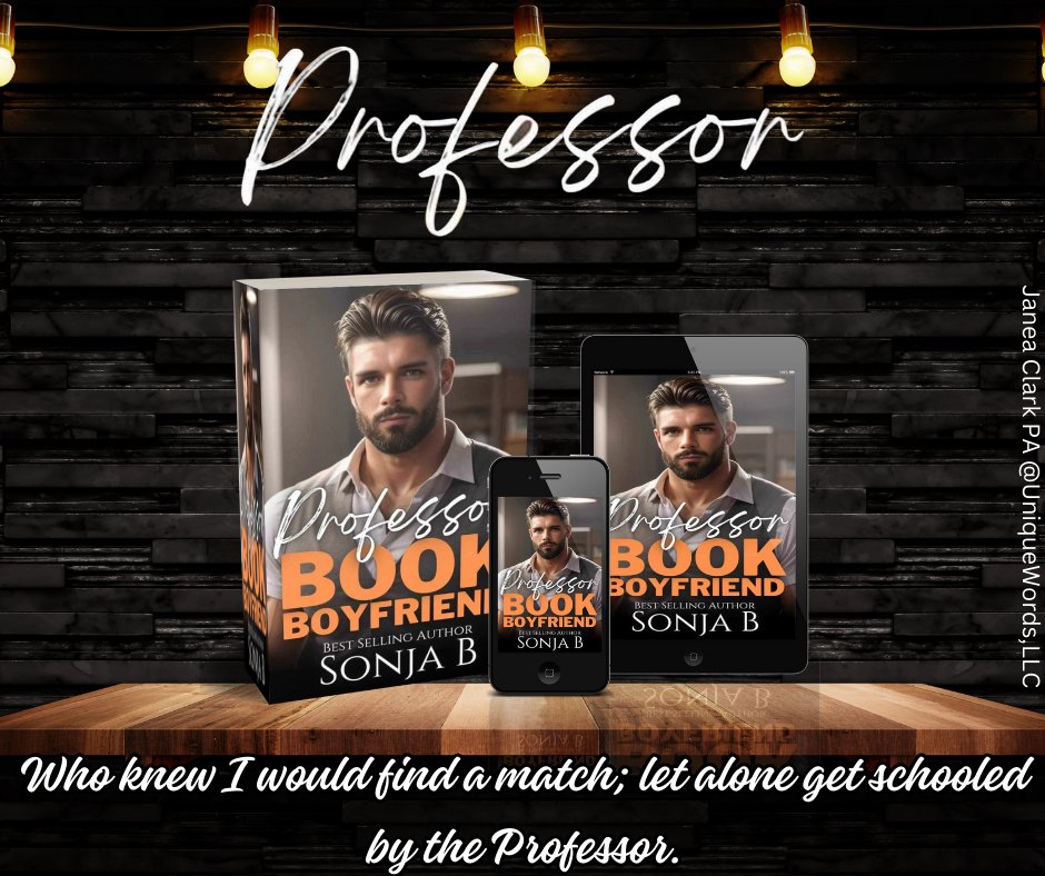 ‼️PRE-ORDER  ALERT ‼️
Professor: Book Boyfriend Dating Agency by Sonja B 
⬇️⬇️
amazon.com/gp/aw/d/B0CZJH…
#alphamaleromance #bookboyfriend #InterracialRomance 
Sonja B - Author 
@UniquelyYours2  LLC