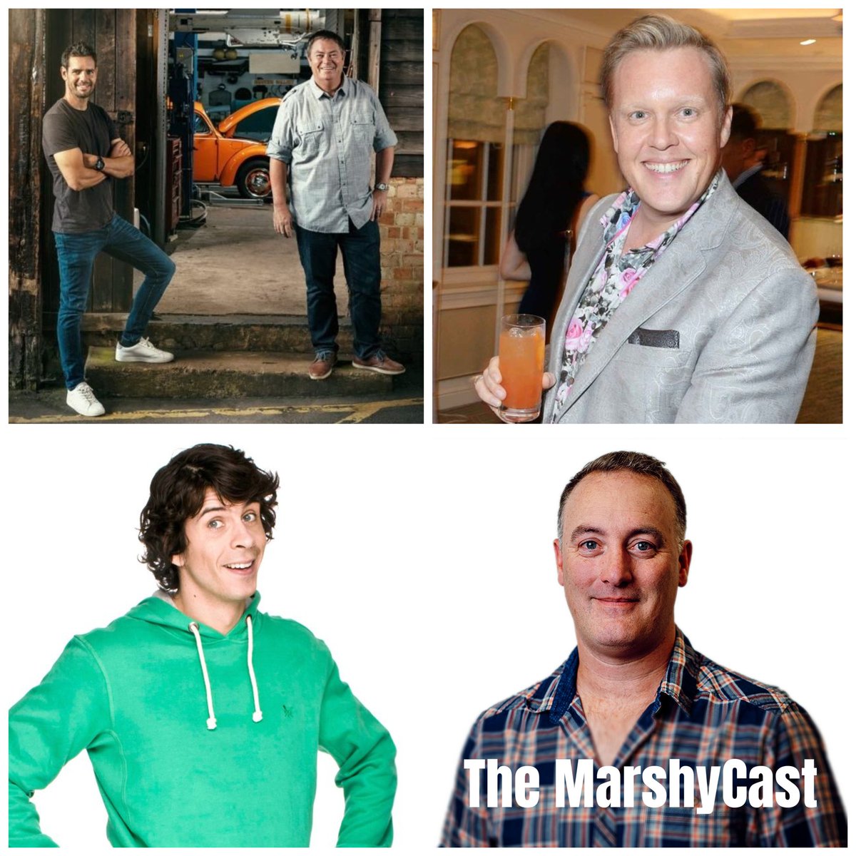 🎉 #TheMarshyCast is here! 🚗 @mikebrewer & @f1elvis of @wheelerdealers on the new season of the show on @discoveryplusuk 🍷 Presenter @jollyolly spoke about his new Wine menu on @pandocruises 🎸 @andyoddsock on touring across the UK Search for the podcast or click the link