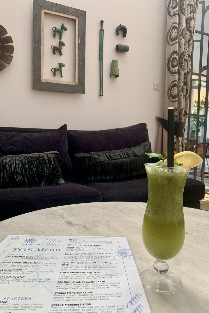 It’s a weekend! Come on over for this delicious frozen mojito as you cool off and end the week. 😋🍹 #Weekend #Cocktail #TheOtherSide #Latitude15 #Hotel