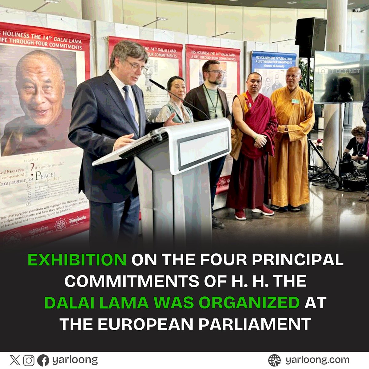 The European Parliament in Strasbourg hosted a photographic exhibition, organized by the Office of Tibet, Brussels, celebrating the #DalaiLama's commitments to peace and compassion. The event featured speeches and a strong call for non-violent advocacy.