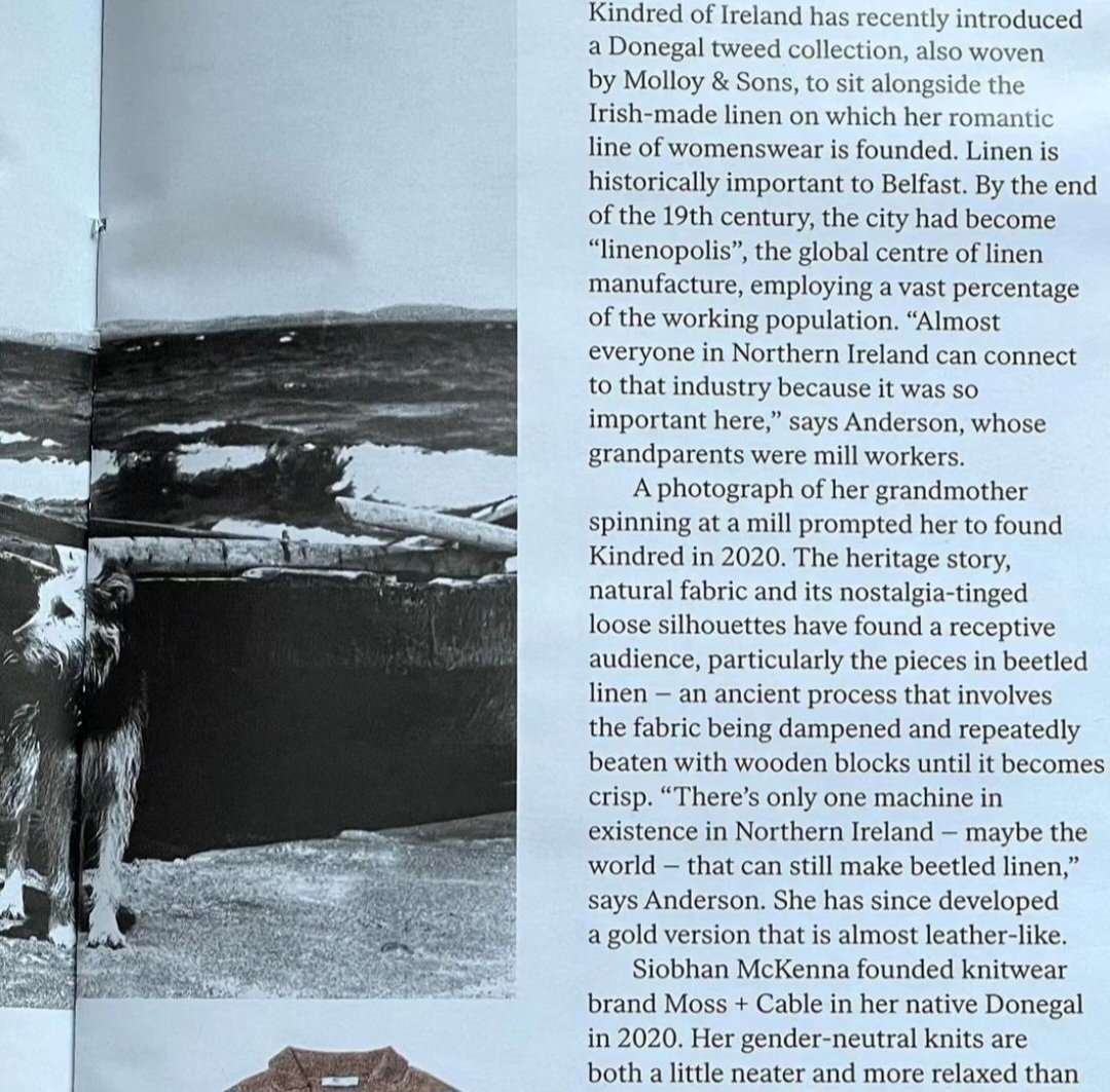 Our member #kindredofireland featured in todays @FT @financialtimes along with @Magee1866 @helenhayesclot1 and @SaraONeillArt
#Irishfashion #Irishdesign #irishfashionart #CIFD