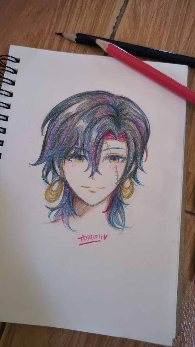 Coloured Pencil's Zali 💜💙✏️

I haven't used coloured pencils for a while ago. This is looking good more than I thought 😳✨

(Repost again because I accidentally deleted it😂)
#zalillust #VezaliusBandage