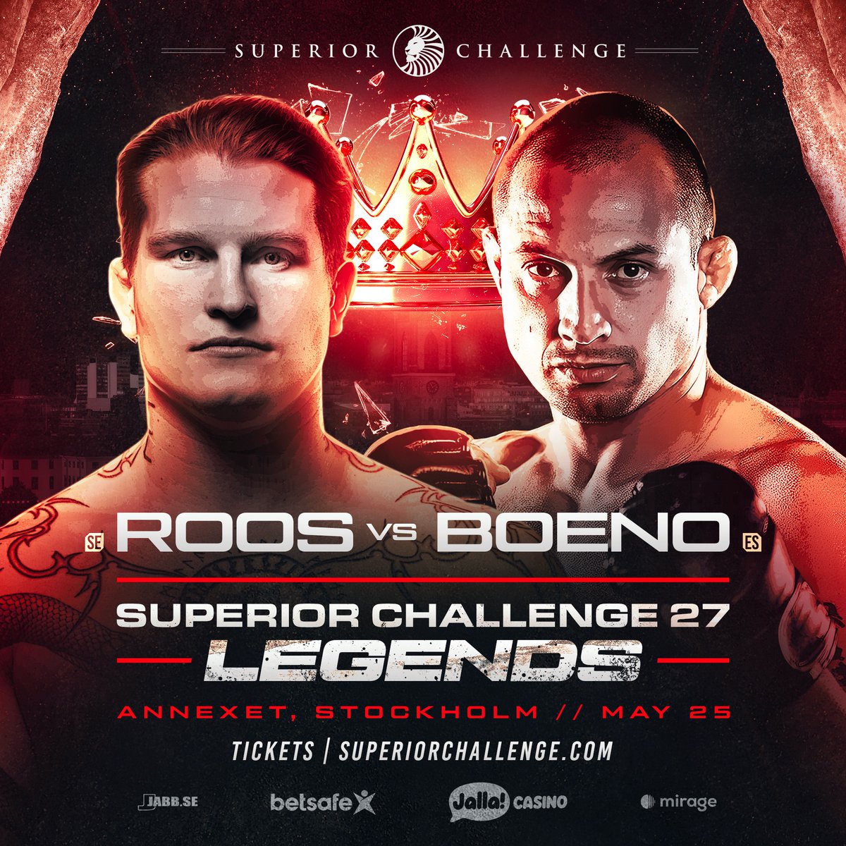 Robin Roos 🇸🇪 vs 🇧🇷 Jonas Boeno
Superior Challenge 27
May 25 - Annexet - Stockholm
Powered by @betsafe
#mma #superiorchallenge #mixedmartialarts