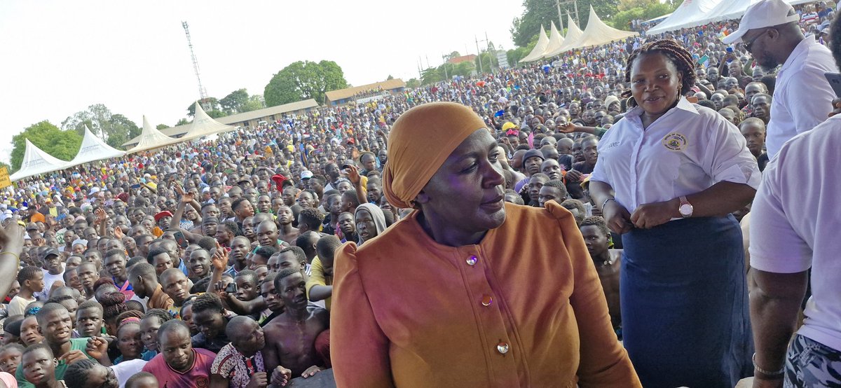We extend our heartfelt gratitude to the people of Kiryandongo for warmly welcoming Hajjat Hadijah Namyalo, a champion for the marginalized. Your powerful endorsement of Museveni's possible bid for the 2026 elections was a resounding message that will not go unnoticed. We also
