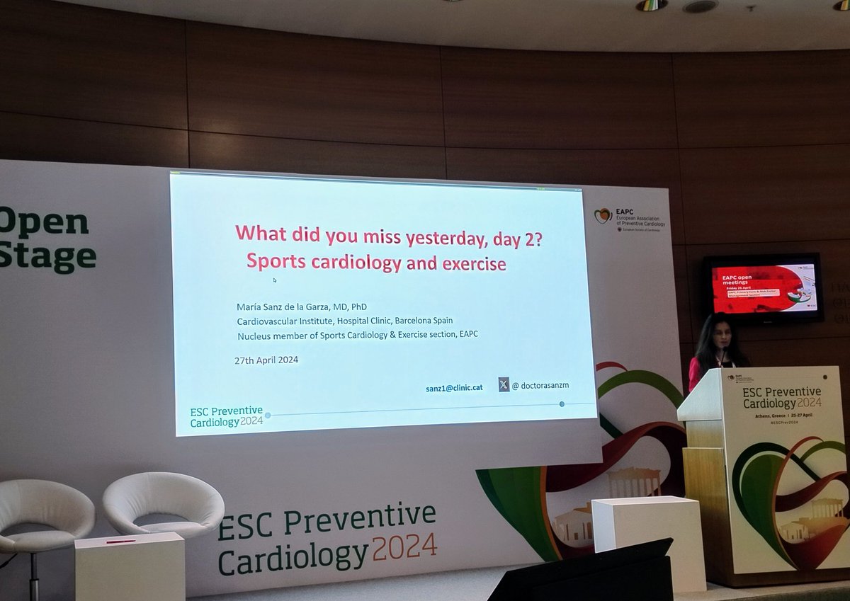 Great learnings in and out the #ESCPrev2024 congress!! Wonderful experience and happy to contribute in the advance of CV prevention and Sports cardiology ❤️🏃‍♀️🏃💪 #EAPC @DOCTORASANZM @iglecoli @Joaquin_VilaG