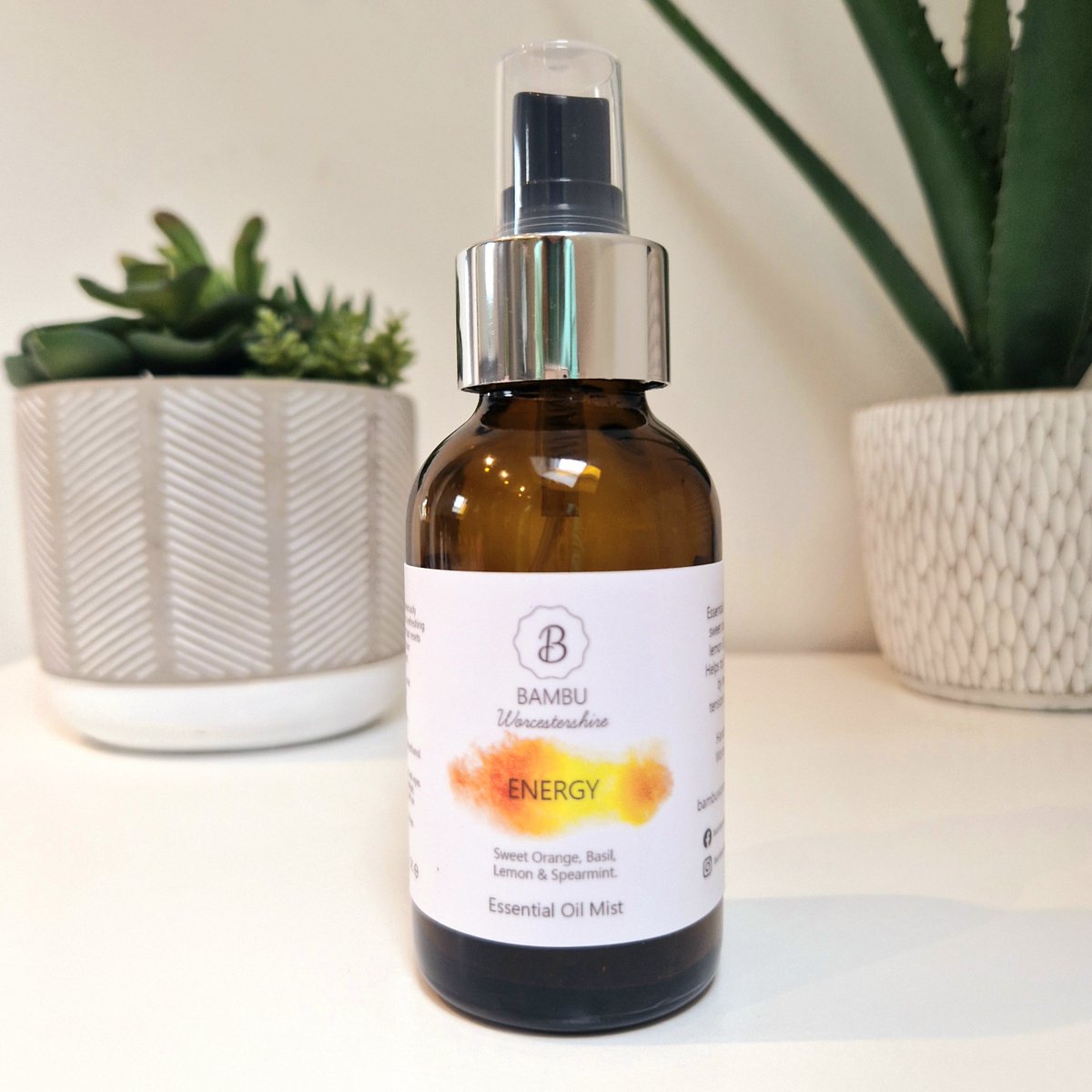 Just added - Energy - Sweet Orange, Basil, Lemon & Spearmint Essential Oil Mist 100ml on bambuworcestershire.co.uk/Orange-Basil-L… #essentialoilspray #energy #aromatherapy #worcestershirehour #ukgiftam #ukgifthour #essentialoilmist #yoga #meditation #womenwhoworcs