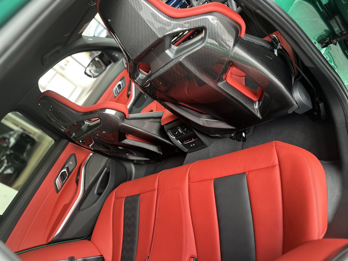 Marshall_BMW's tweet image. Check out this stunning BMW #M3 Competition Touring that has just arrived in our showroom at Marshall #BMW #Bournemouth 😍
 
Finished in Isle of Man Green metallic paint and Fiona Red/ Back Full Merino leather, this very special M3 has any enthusiast covered,