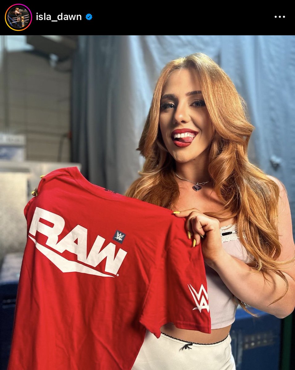 My amazing niece @IslaDawn is drafted to Monday Night RAW. You’ll be able to see her every week when @wwe comes to Netflix in 2025.