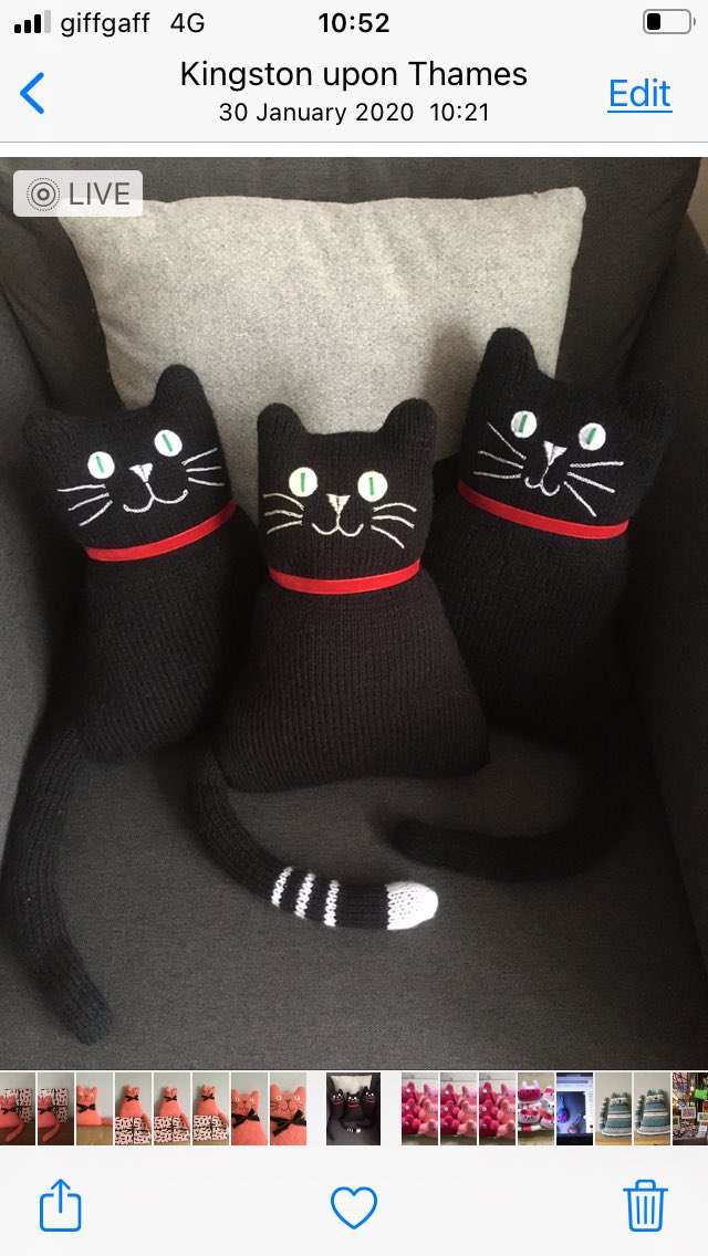 Hello #catlovers!  #blackcat #shopindie #UKGiftHour #UKGiftAM #etsysale #RichmondMayFair threewoollyowlsstore.etsy.com