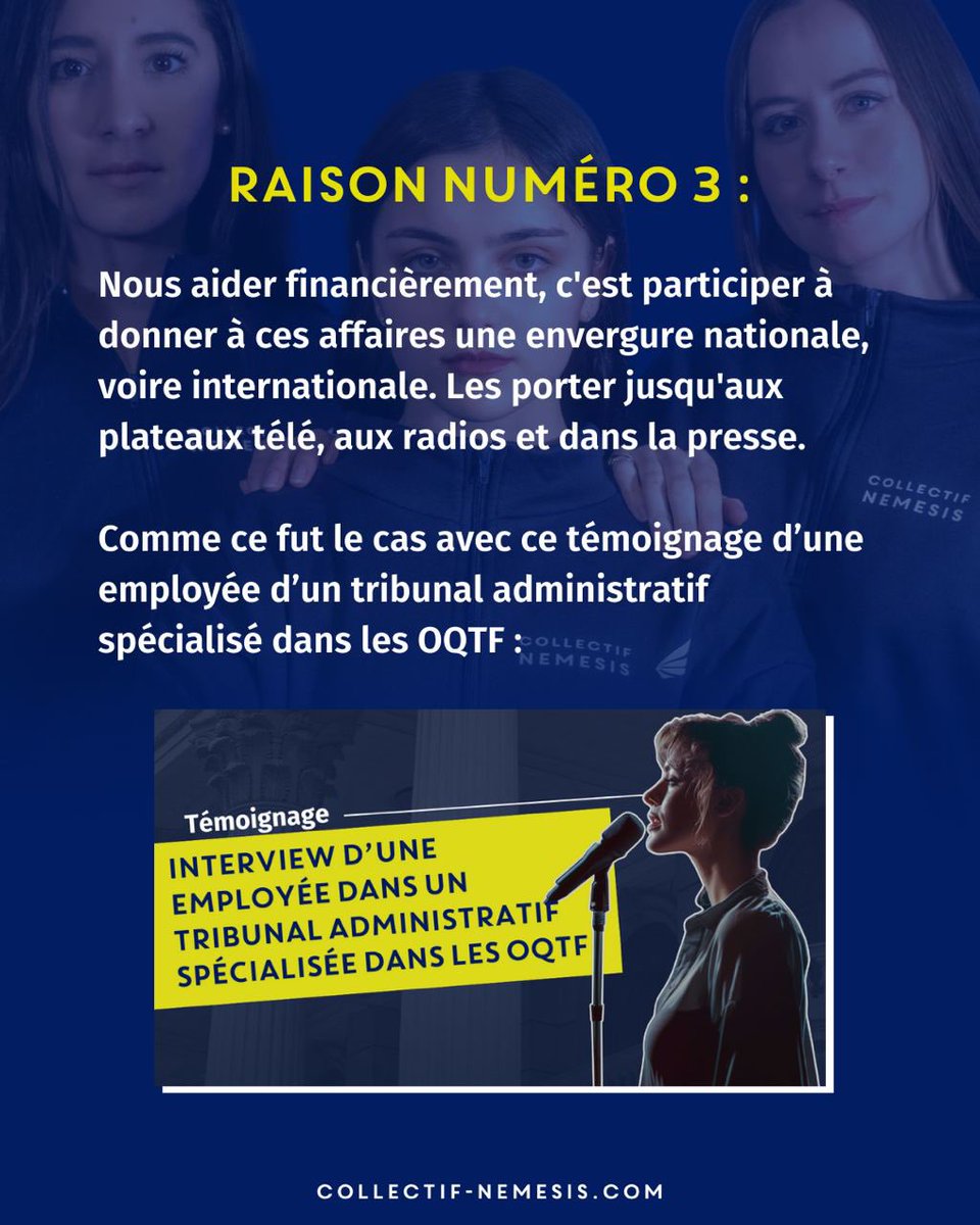 🔥 Dernières 24h pour nous aider à lancer le média Némésis ! Merci à tous, nous ne nous attendions pas à autant de soutiens 🥳 Trois raisons de nous aider que cette dernière ligne droite ⬇️