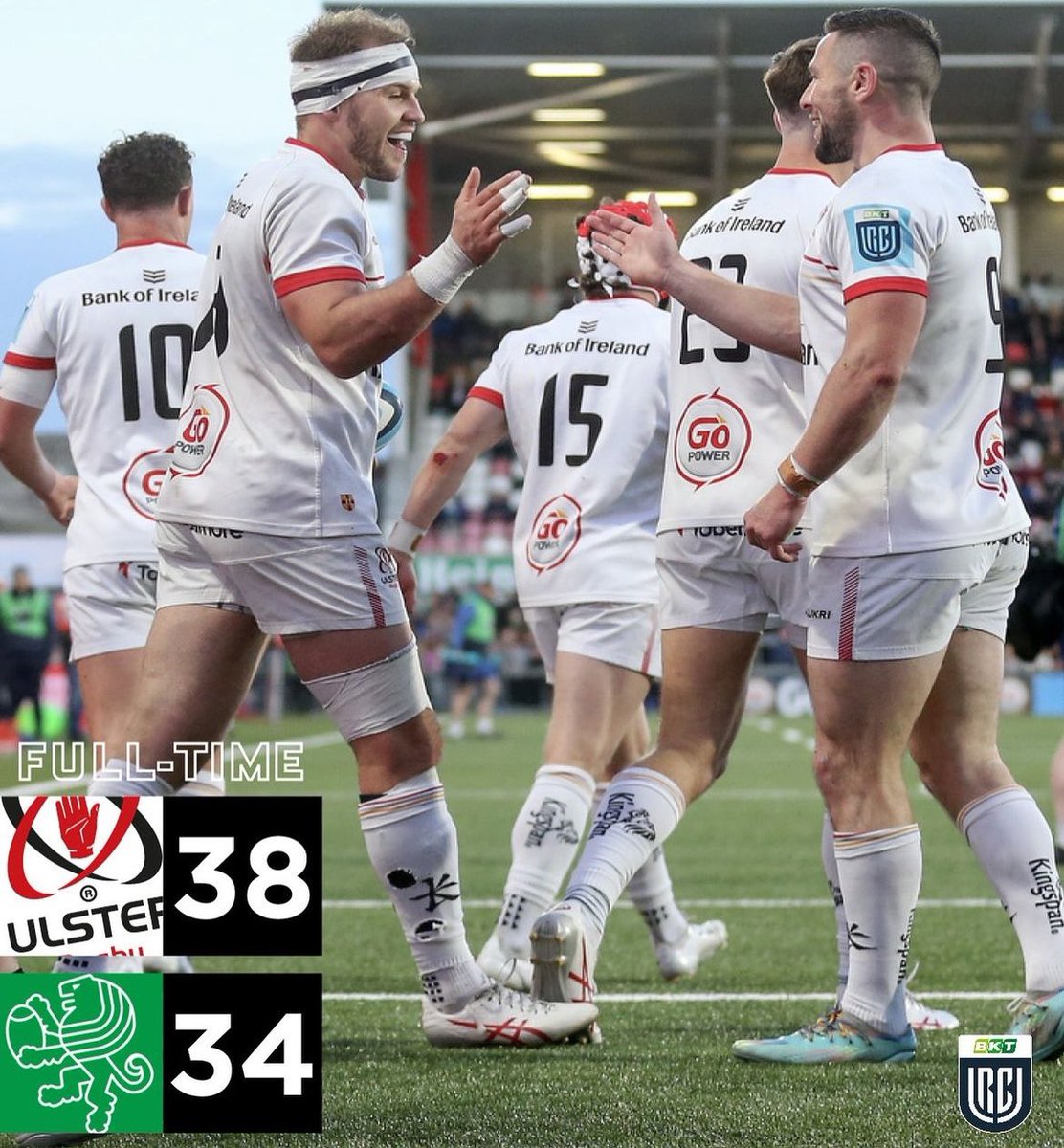 Delighted with another home win… Support amazing 🔴⚪️ <a href="/UlsterRugby/">Ulster Rugby</a>