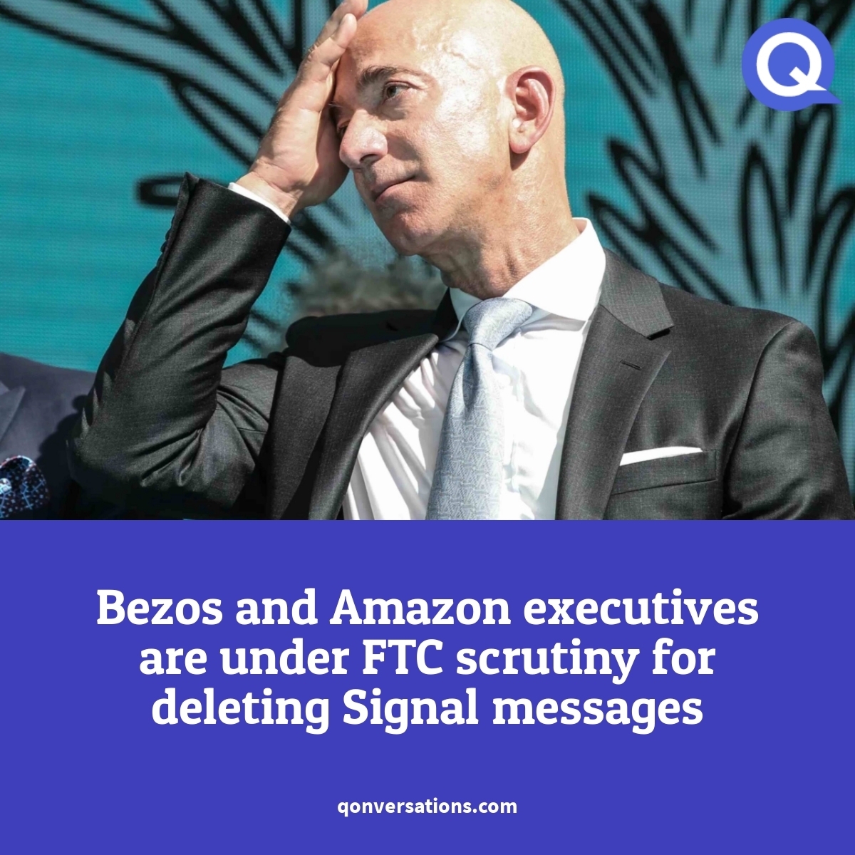 #us #Amazon FTC has accused #Bezos of using Signal's disappearing chat messages, potentially erasing crucial evidence that could have been used in the agency's antitrust case. Read more: qonversations.com/bezos-and-amaz…