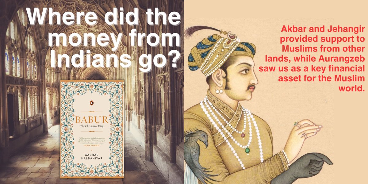 In my new book, “Babur: The Chessboard King” I explain that how Timurid (wrongly called Mughal) colonisation of Bharat ensured the drain of Hindu wealth; which would be distributed among Muslims out of India. 

Amazon buy link: amzn.in/d/0kELOvf

In short, while they…
