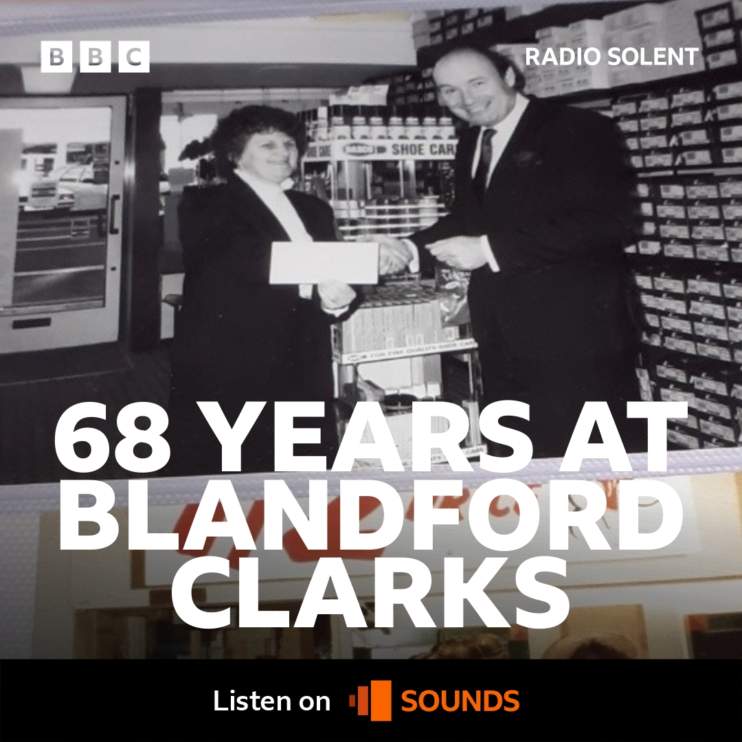 A Clark's worker is retiring at 82 after joining the Blandford Forum's branch at 14. ▶ bbc.in/4dcPWgW