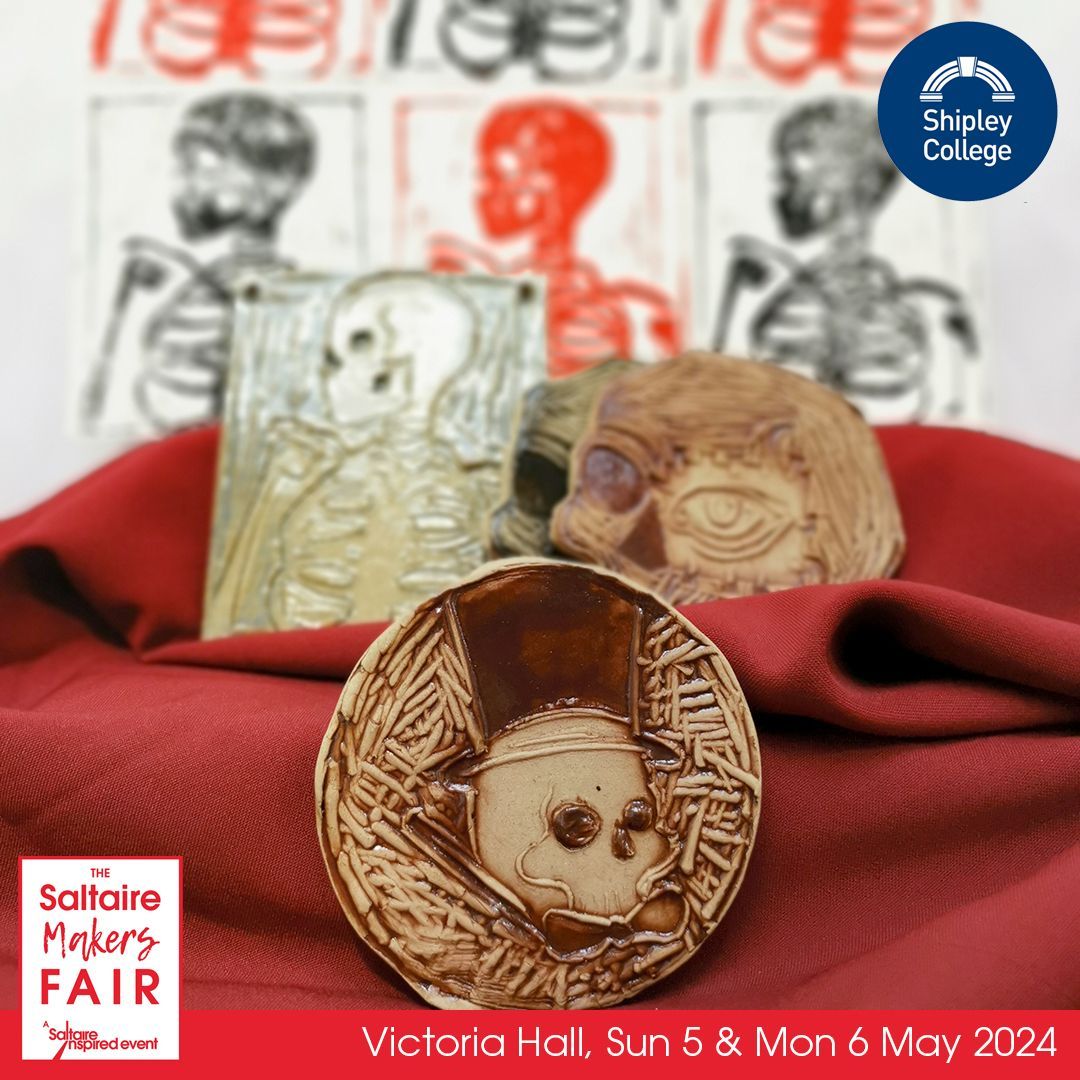 We are delighted to welcome final year, level 3 Art and Design students at @shipley_college to #saltairemakersfair (5 & 6 May), showing work across a range of media. Find out more about these makers and all 70+ exhibitors at saltaireinspired.org.uk/events/saltair…