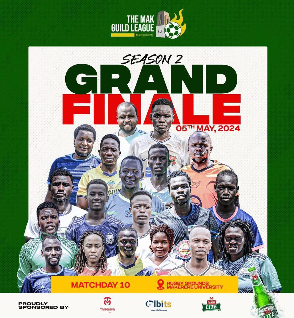 Epic stuff happening next Sunday,5th May 2024 at Rugby grounds @Makerere🔥🔥🔥 The Mak Guild League season 2 Finale. We shall be in company of @MosesMagogo the chief guest, @DoreenNyanjura, @PNyamutoro ,@LillianAber et al Sundays don't get better than this🤩