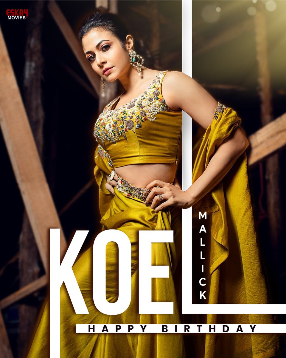 Wishing the Ultimate Tolly Queen👑 @YourKoel, a Fabulous Birthday Bash! ✨ 
Let's raise the curtain on another year of stardom! 🎬🎉 

#HappyBirthdayKoelMallick #KoelMallick #EskayMovies