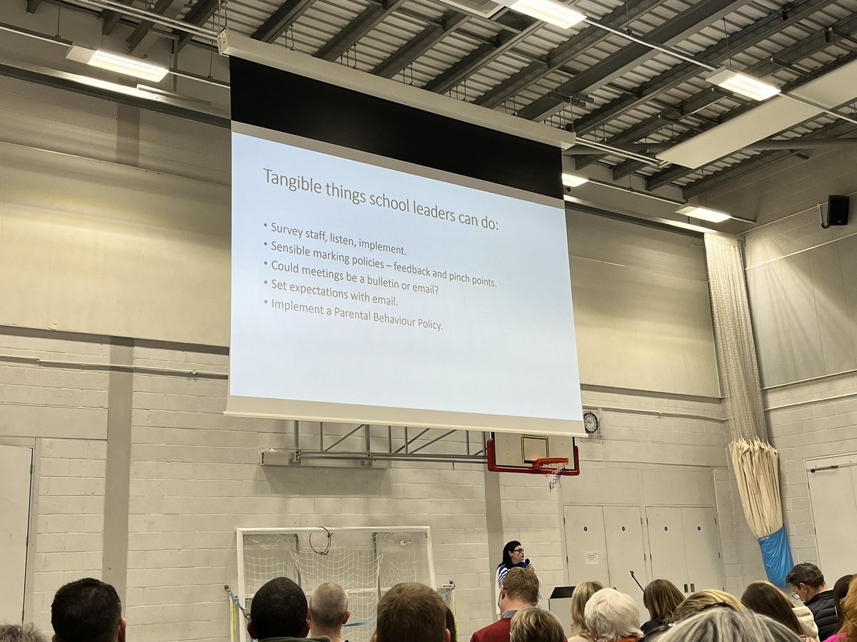 <a href="/HughesHaili/">Dr Haili Hughes FRSA</a> hitting the nail on the head with ‘recruitment &amp; retention’, it’s about RETENTION of experienced teachers &amp; there are things leaders can do to help. #REdSouthWest <a href="/researchEDSW/">rEDSouthWest</a>