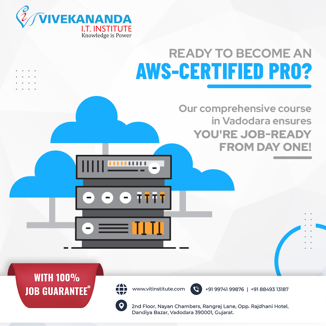 Become a master of AWS technologies with our intensive AWS Training course in Vadodara. 

Enroll in our course today and take the first step towards an exciting and fulfilling career in cloud computing!

#aws #awscourse #amazonwebserver #webserver #cloudserver #servermanagement