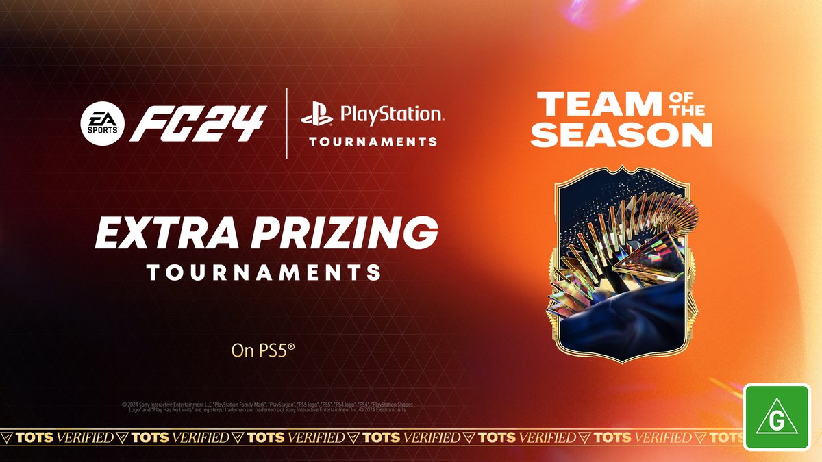 EA SPORTS FC 24: Extra Prizing Tournaments is open now! Challenge players and battle for the extra prize: 1050 FC points → compete.playstation.com/en-au/all/prog…