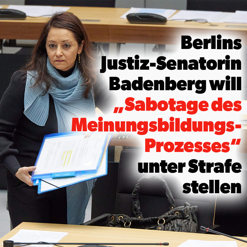 „Heute ist nicht mehr nur das Abgreifen von Informationen, sondern auch das Einbringen von Desinformationen und Propaganda gefährlich. Die Sabotage des Meinungsbildungsprozesses muss unter Strafe gestellt werden.“ Berlins Justiz-Senatorin Felor Badenberg. nius.de/news/berlins-j…