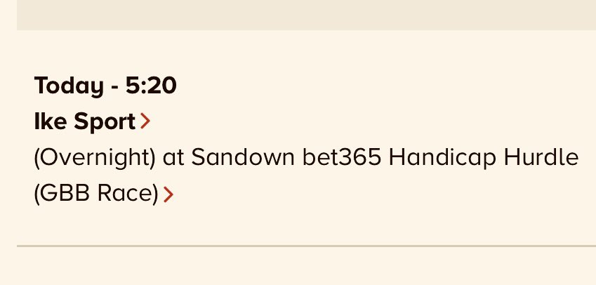 1 Runner for Team @Neil_Mulholland today @Sandownpark #AdamRyan takes the ride Best of Luck 🤞 @Conoroneill83 @Kieramul @brianfmul @Stevo05946874 @Paul_Horses1st @JoeSeward1 @vinnygrennan @WeaverRacing @william74386052 @SarahKeys2 @padawanJonathan @mikeshorsetalk @dave2482