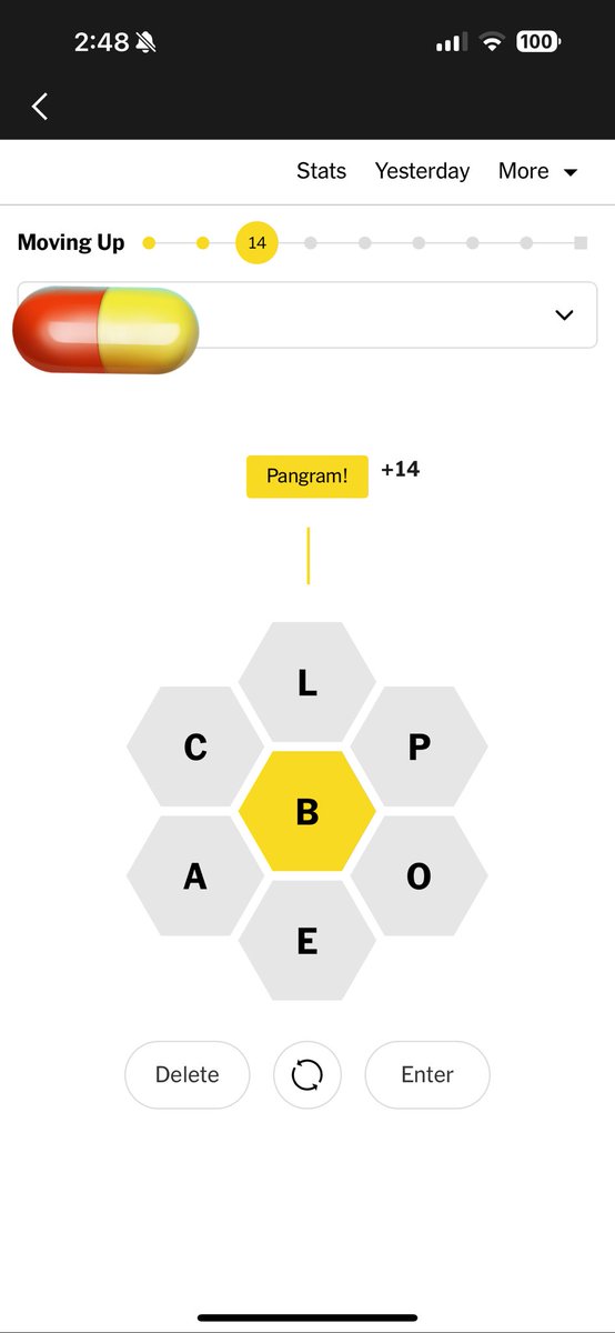 Pangram first #nytspellingbee