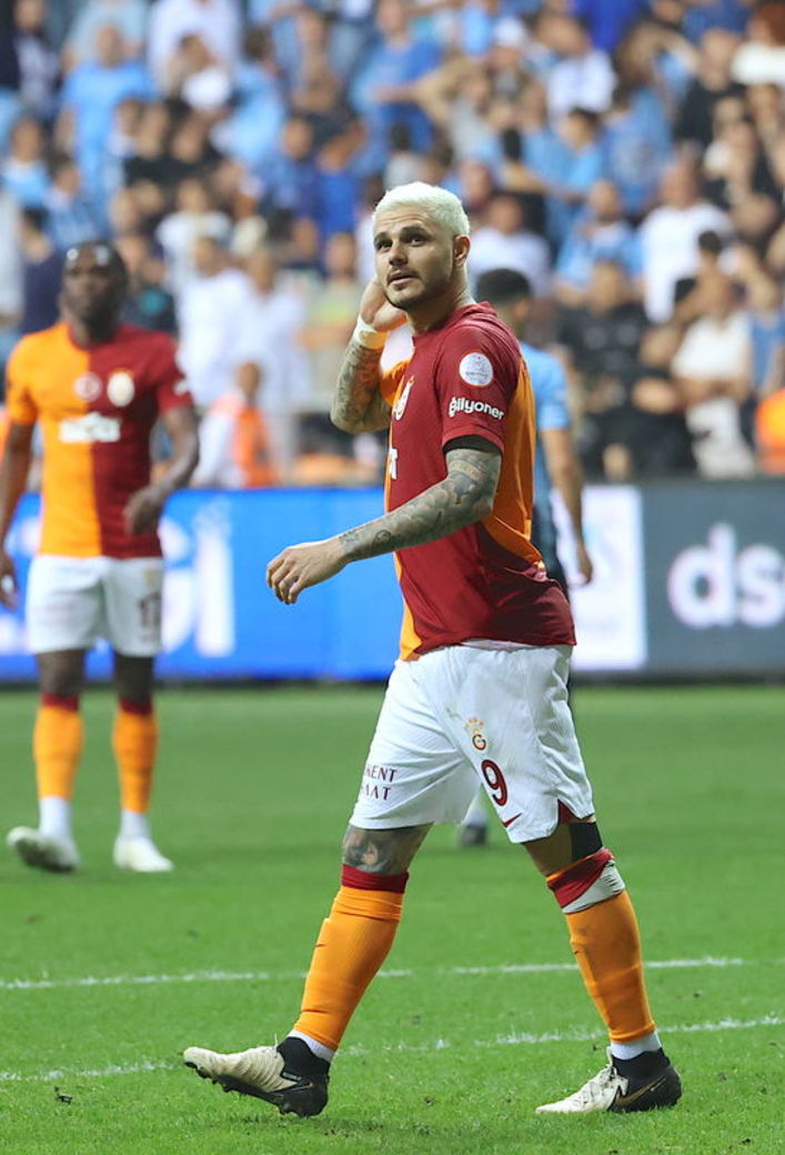 Mauro Icardi krallıkta zirveye yerleşti, gönderme yaptı Galatasaray'ın Arjantinli futbolcusu Mauro Icardi, Adana Demirspor maçında attığı golle Süper Lig'deki gol sayısını 21'e çıkardı ve yarışta zirveye yerleşti. Karşılaşmanın ardından Icardi, 'Mayıs geliyor, iyi geceler'…