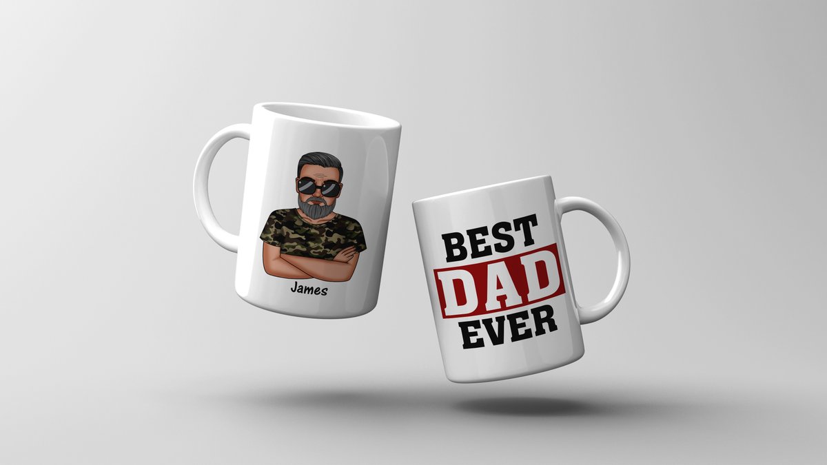 🎁 Looking for the perfect gift for Dad? Celebrate the bond between father and son with this Best Dad Ever personalized mug!  Whether it's Father's Day, his birthday, or just because, this heartfelt gift is sure to bring a smile to his face every time he takes a sip. #BestDadEver