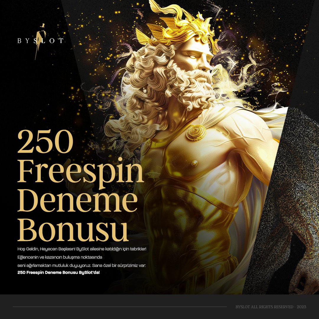 🎰Tüm Slot Severlere Özel İlk Hediye! 🎁250 Freespin Deneme bonusu Byslot'tan hediye! 📲Hemen aramıza katıl, tatlı kazançlarla keyifle çekim yap. ℹ️ Detaylar Bio link'te!!! #Byslot #Freespin #Denemebonusu